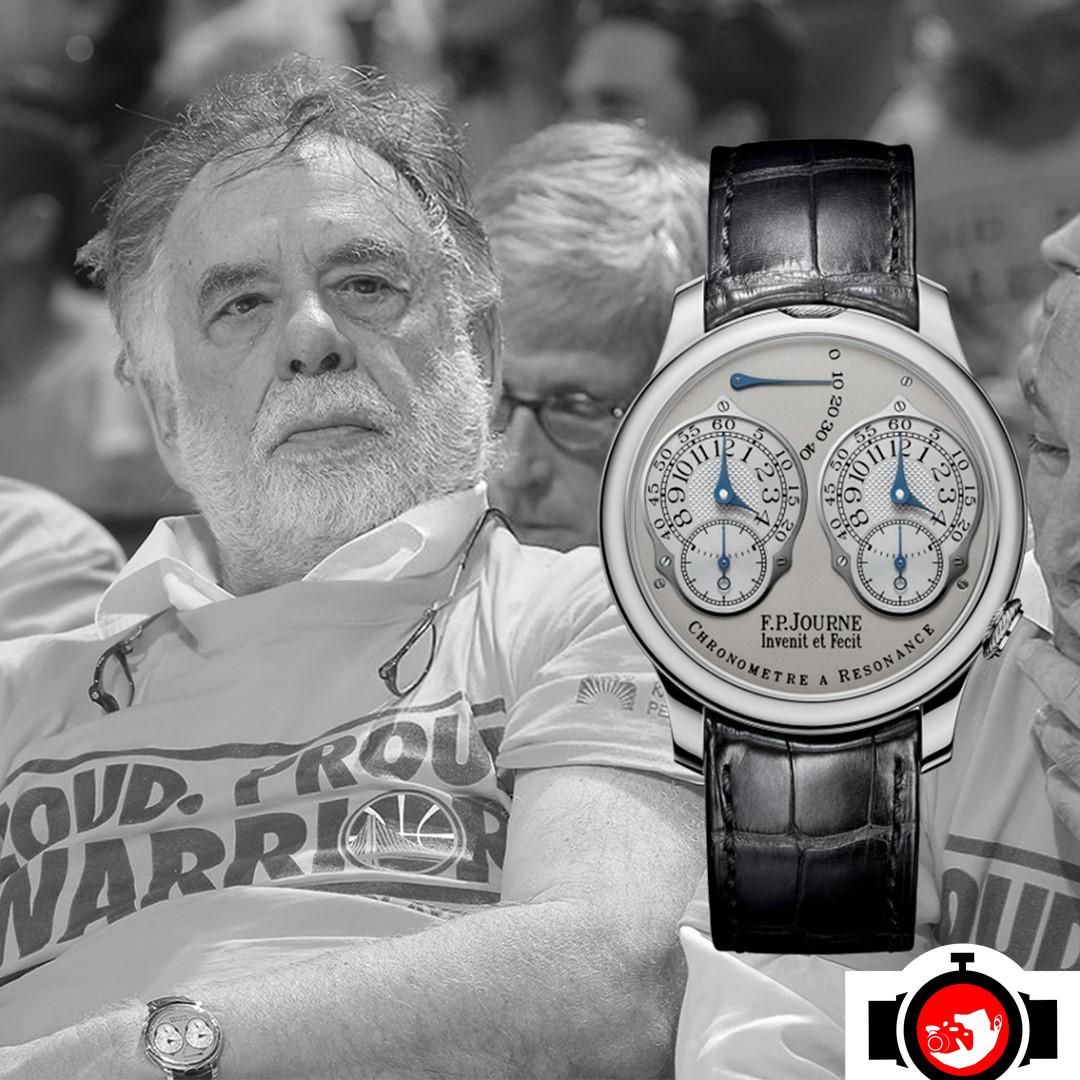 film director Francis Ford Coppola spotted wearing a F.P. Journe 