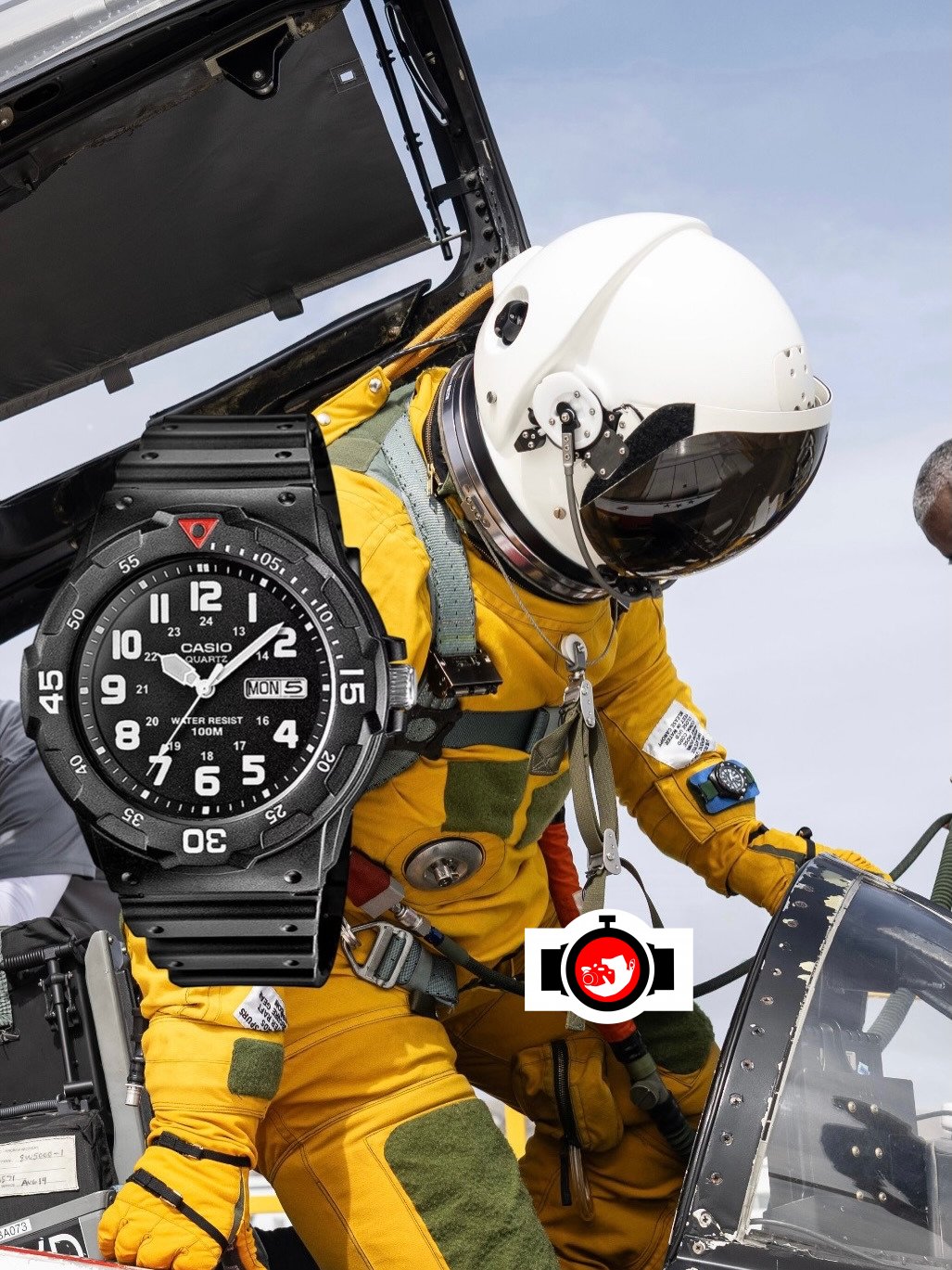 astronaut Adam Fuhrman spotted wearing a Casio MRW-200H-1AV