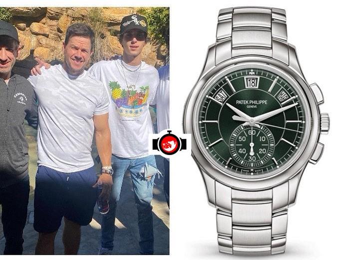 A Closer Look at Mark Wahlberg's Impressive Watch Collection: The Stainless Steel Patek Philippe Flyback Chronograph and Annual Calendar With a ‘Sunburst Olive Green Dial’