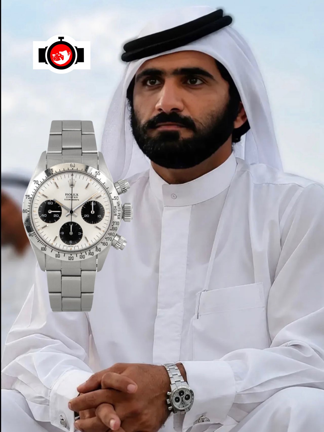 politician Mohammed bin Rashid Al Maktoum spotted wearing a Rolex 6265