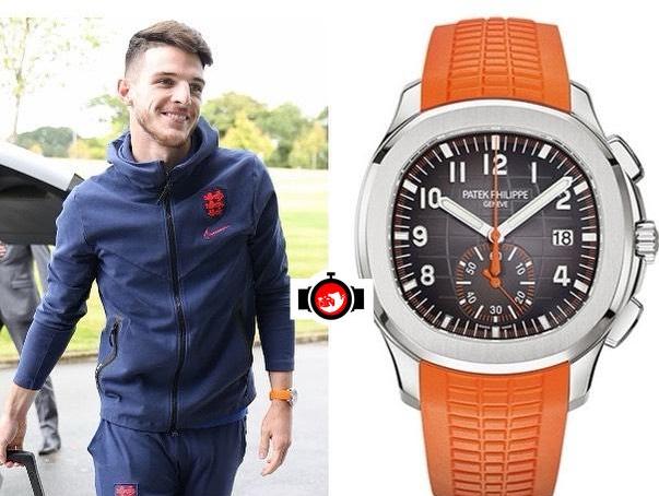 footballer Declan Rice spotted wearing a Patek Philippe 5968A
