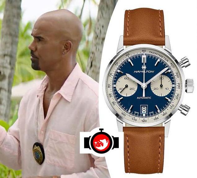 actor Shemar Moore spotted wearing a Hamilton H38416541