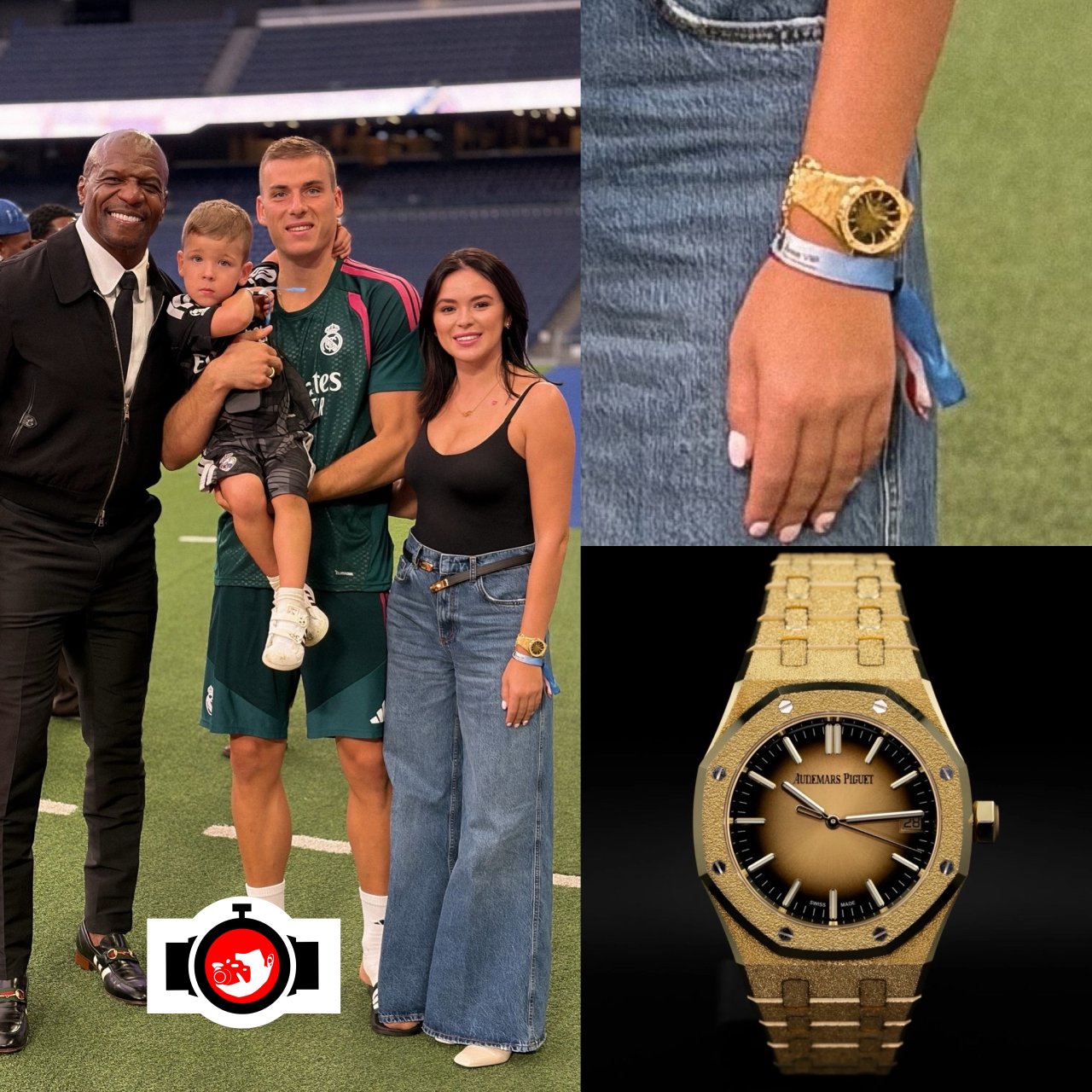 Anastasiia Tomazova spotted wearing a Audemars Piguet 15550BA