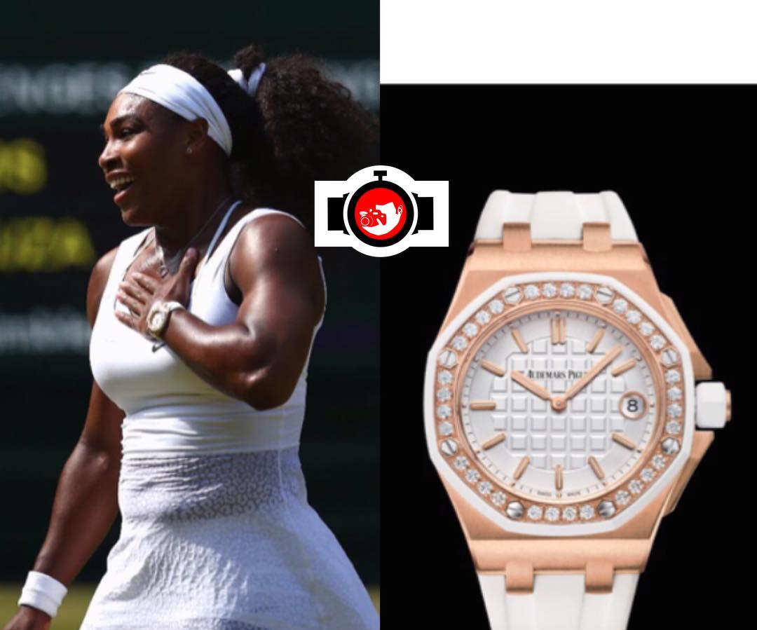 tennis player Serena Williams spotted wearing a Audemars Piguet 67540OK