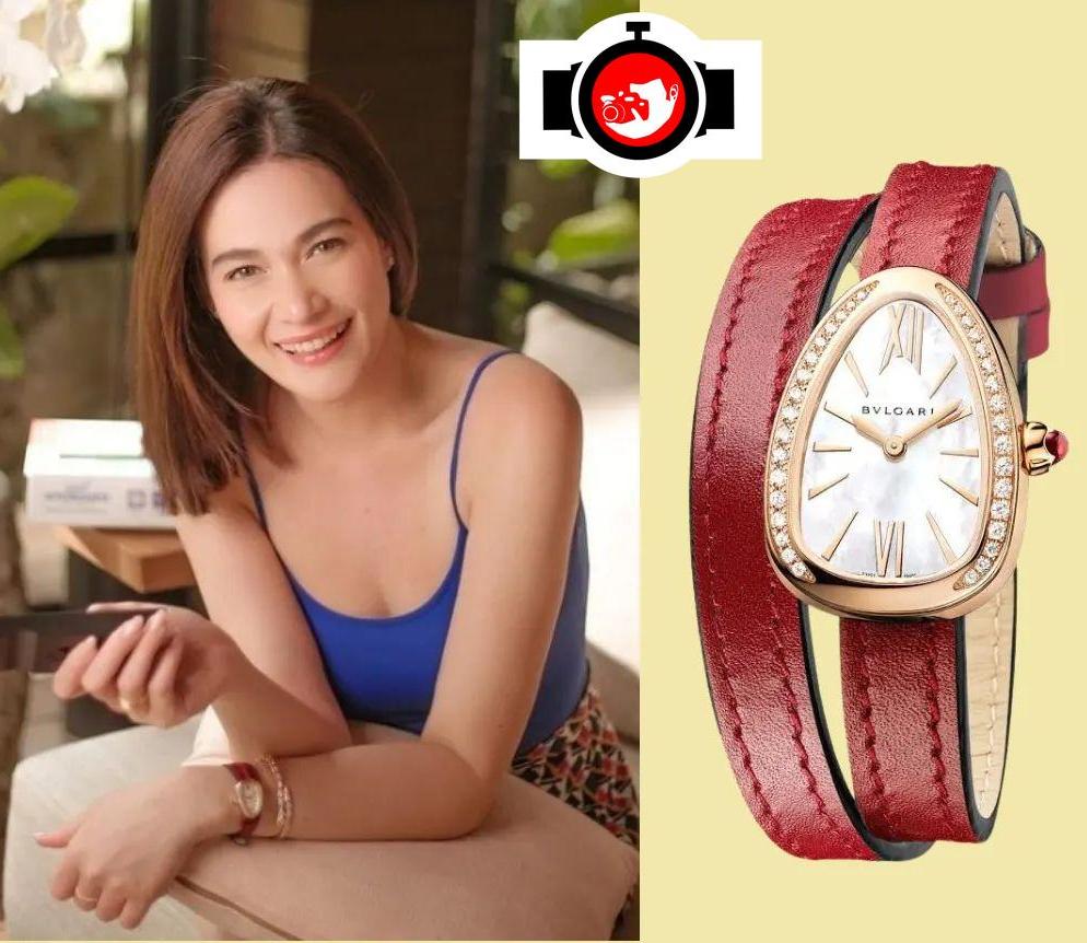 actor Bea Alonzo spotted wearing a Bulgari 102727