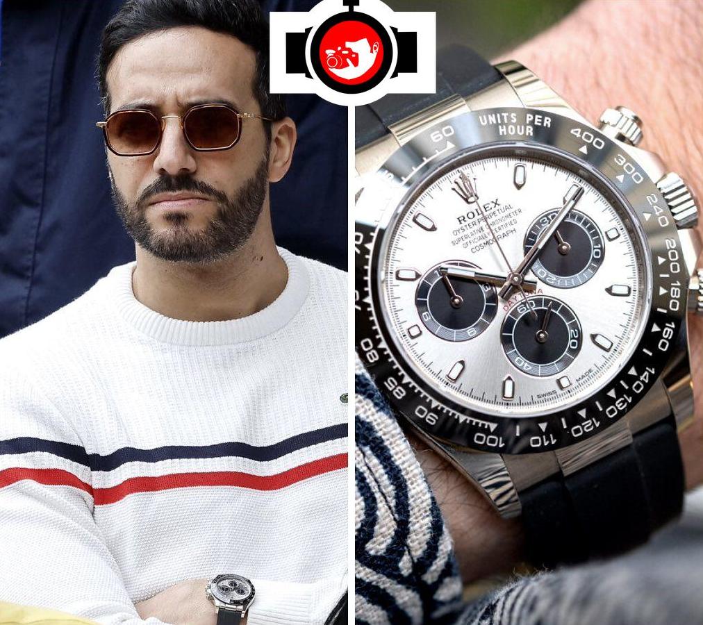 actor Tarek Boudali spotted wearing a Rolex 116519