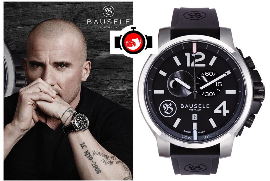 actor Dominic Purcell spotted wearing a Bausele Watches 