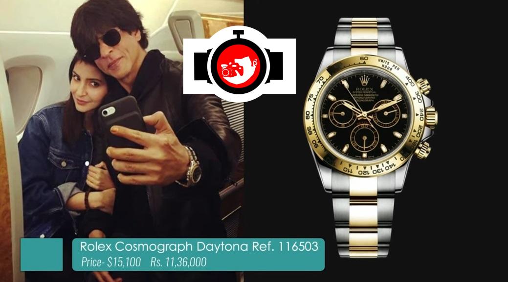 actor Shah Rukh Khan spotted wearing a Rolex 116503