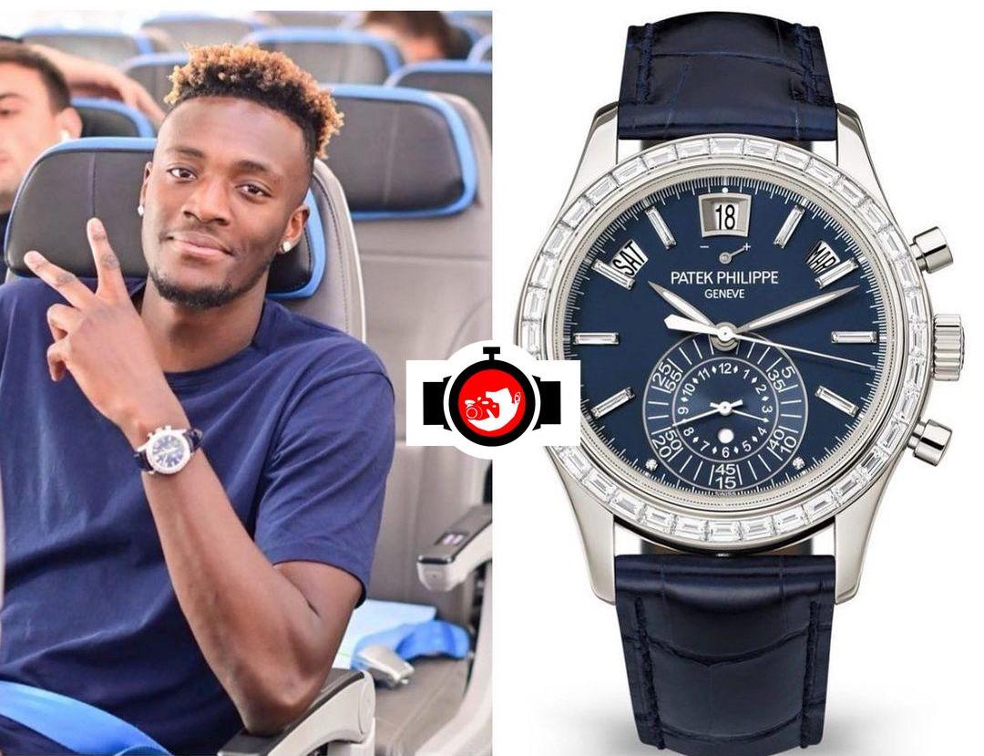 footballer Tammy Abraham spotted wearing a Patek Philippe 5961P