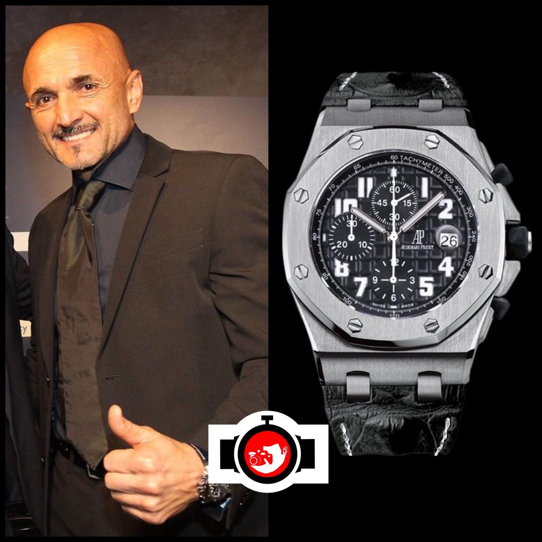 football manager Luciano Spalletti spotted wearing a Audemars Piguet 26170ST