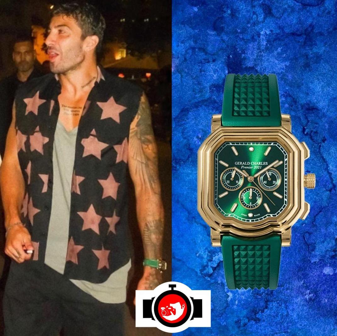 pilot Andrea Iannone spotted wearing a Gerald Charles GC3.0-RG-02