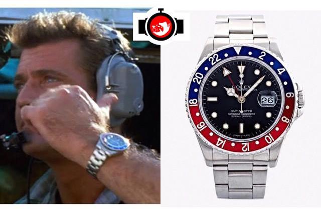 actor Mel Gibson spotted wearing a Rolex 