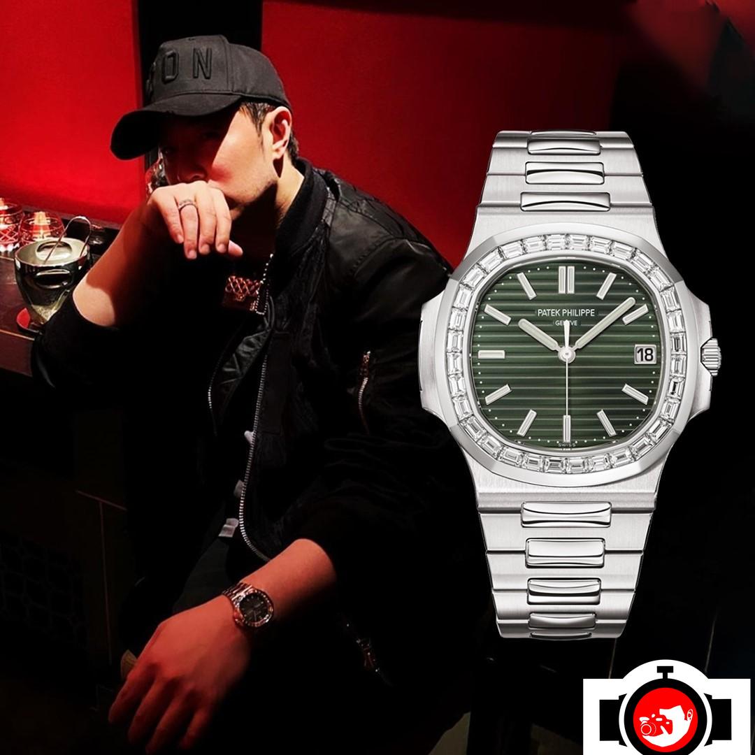 singer Will Pan spotted wearing a Patek Philippe 5711/1300A