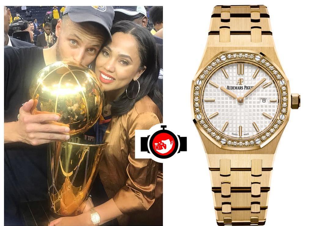 chef Ayesha Curry spotted wearing a Audemars Piguet 67651BA