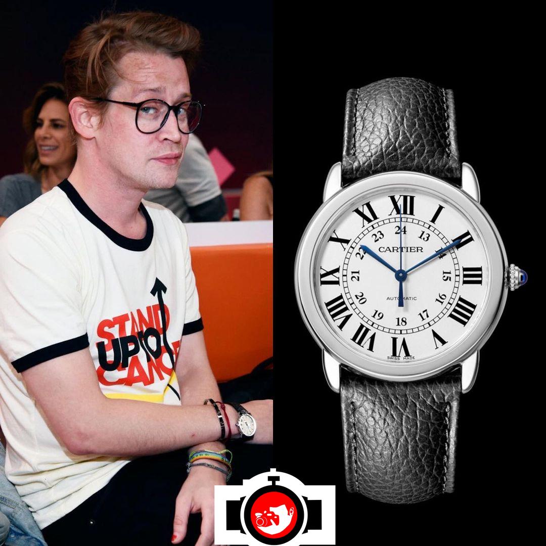 Macaulay Culkin's Stainless Steel Cartier Watch: A Timeless Piece