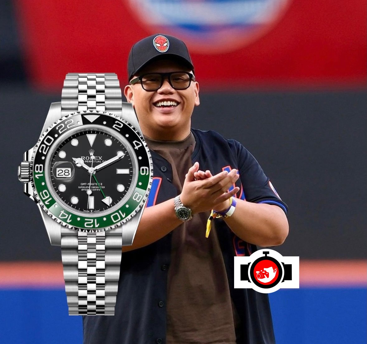 actor Jacob Batalon spotted wearing a Rolex 126720VTNR