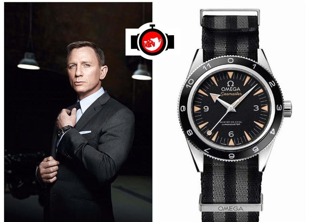 actor Daniel Craig spotted wearing a Omega 233.32.41.21.01.001