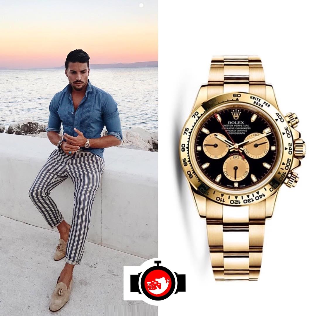 model Mariano Di Vaio spotted wearing a Rolex 116508