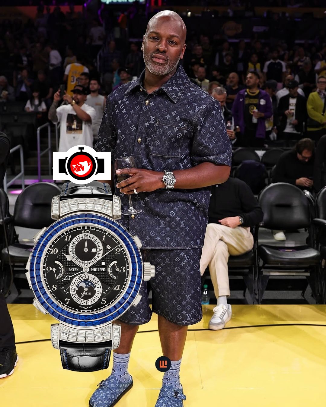 entrepreneur Corey Gamble spotted wearing a Patek Philippe 6300/401G