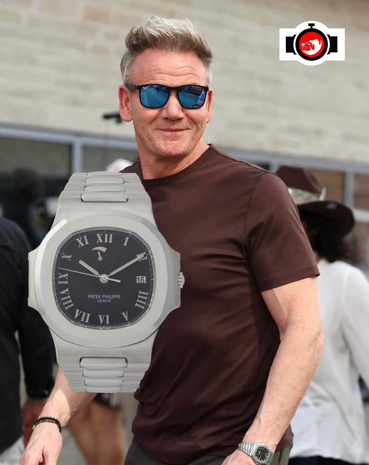 chef Gordon Ramsay spotted wearing a Patek Philippe 3710
