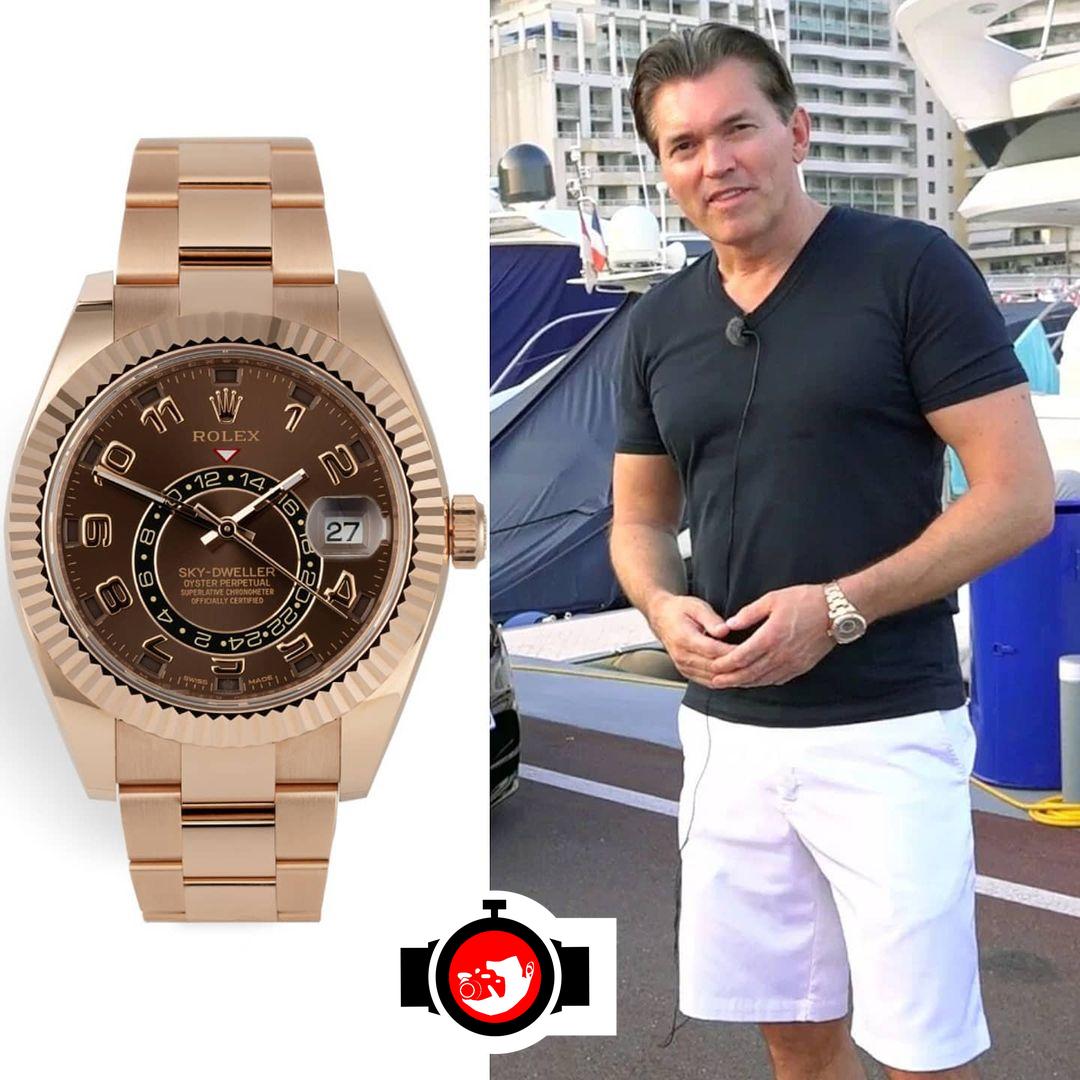 business man Arne Fredly spotted wearing a Rolex 
