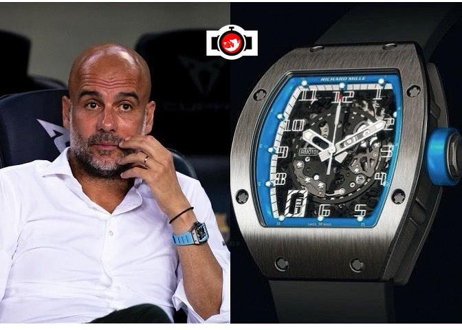football manager Pep Guardiola spotted wearing a Richard Mille RM10