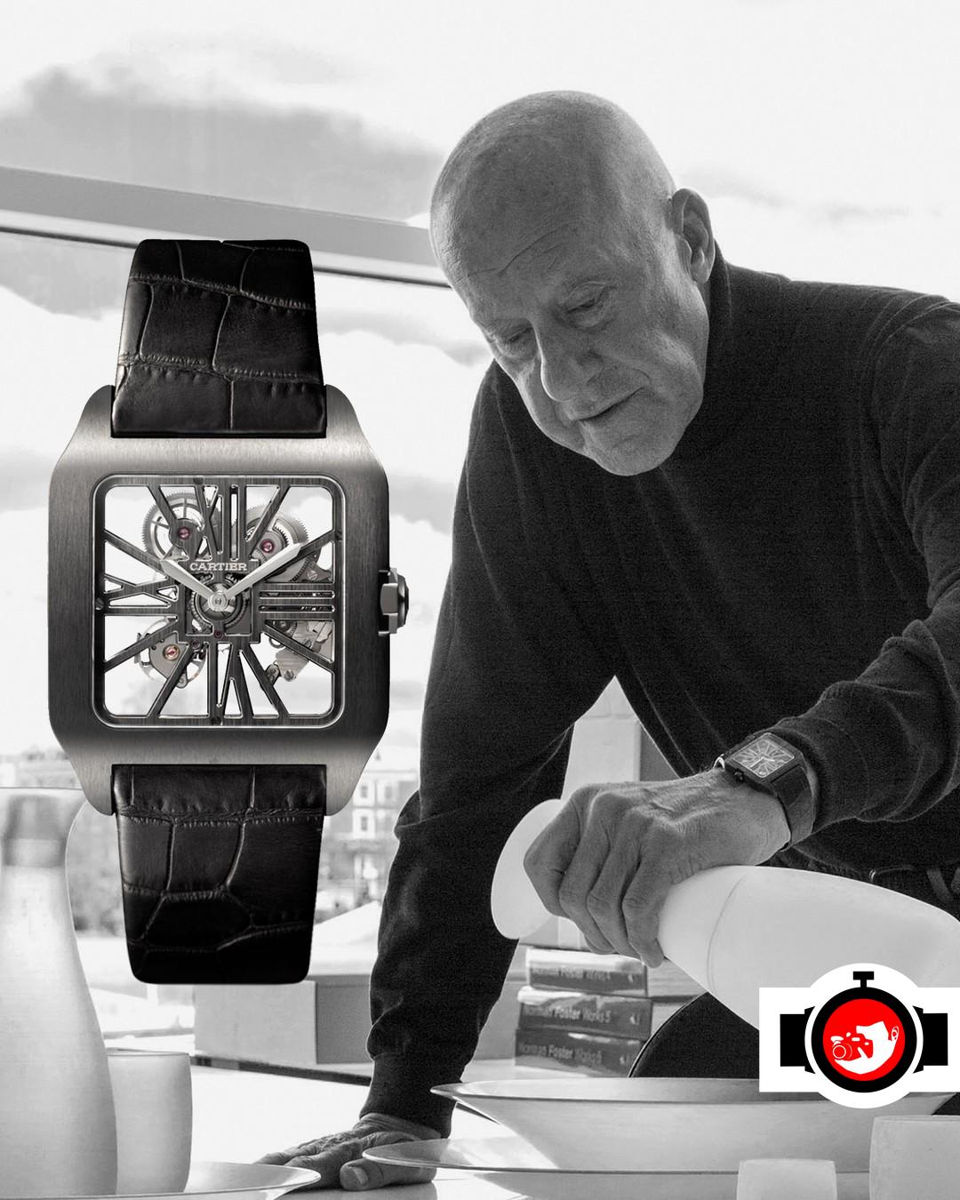designer Norman Foster spotted wearing a Cartier W2020052