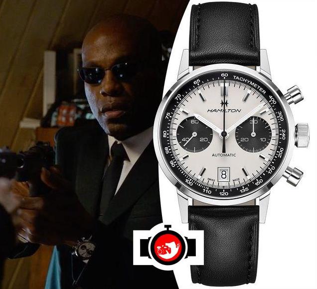 actor Yahya Abdul Mateen II spotted wearing a Hamilton H38416711