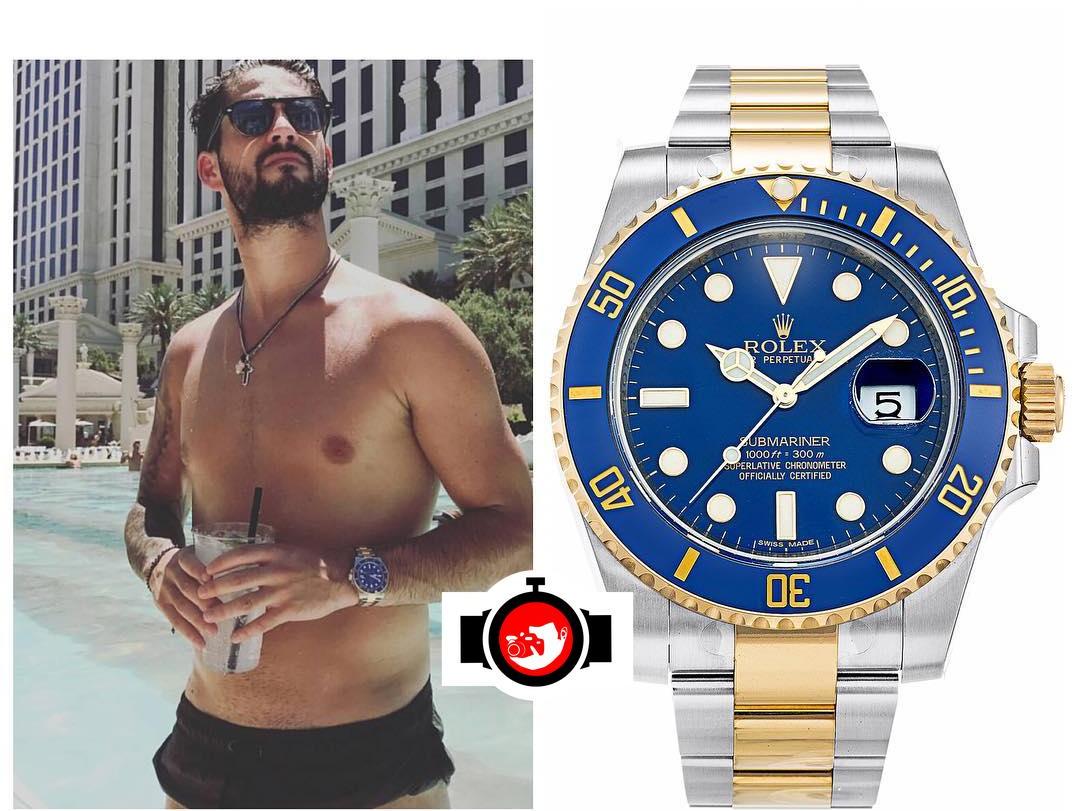 footballer Isco spotted wearing a Rolex 116613LB