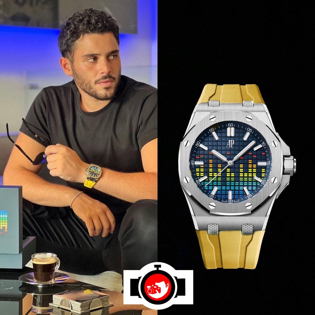 AlWalid Al Helani's Unmatched Style: An Exclusive Look at his Royal Oak Offshore Self-Winding - Music Edition Watch.