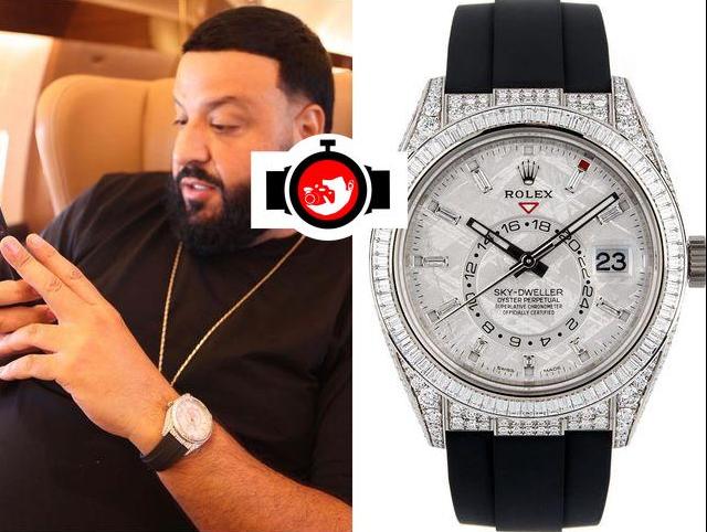 musician DJ Khaled spotted wearing a Rolex 326259TBR