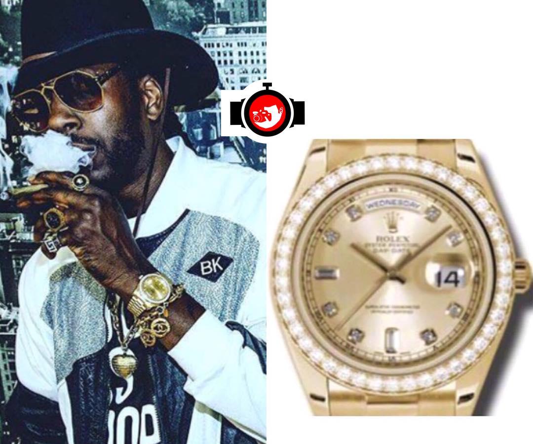 Discover 2 Chainz's Rolex Oyster Perpetual Day-Date II 41mm 18K Yellow Gold Watch