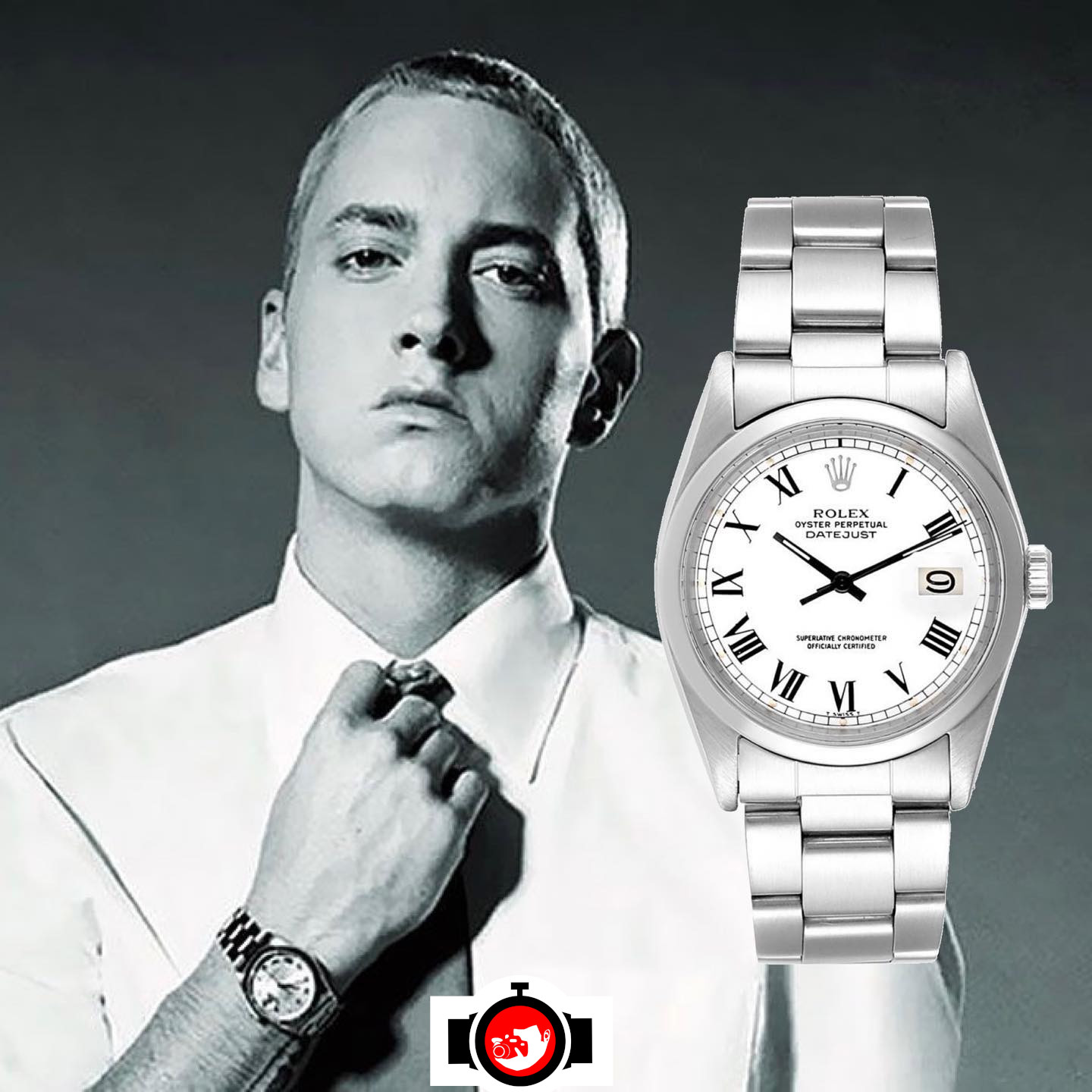 Rapper Eminem spotted wearing Rolex