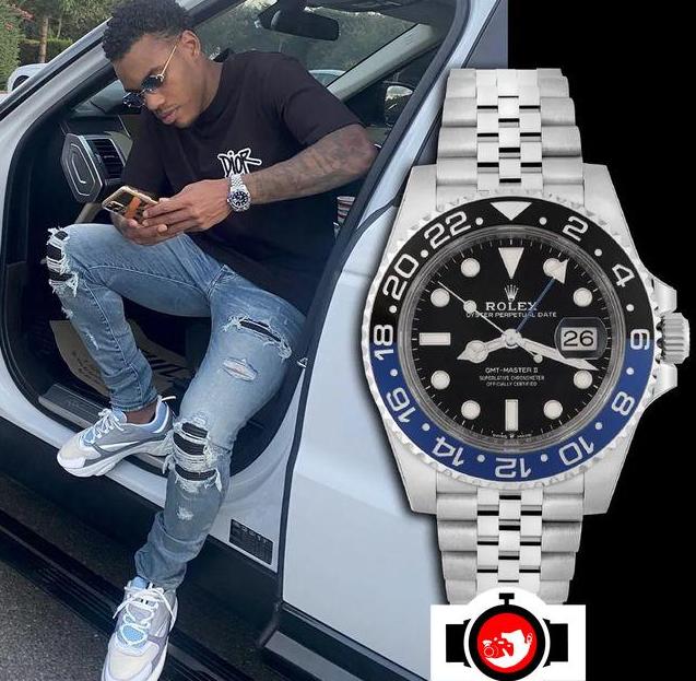 footballer Garry Rodrigues spotted wearing a Rolex 