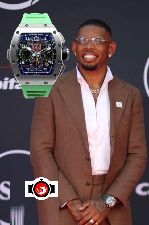 american football player Joe Haden spotted wearing a Richard Mille RM 11-02
