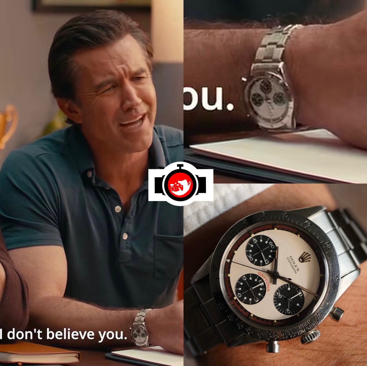 actor Robert McElhenney spotted wearing a Rolex 6239
