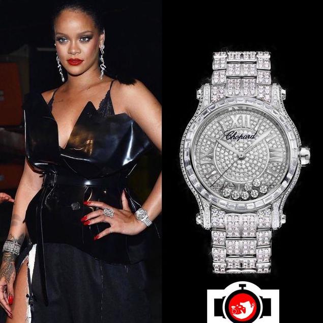 singer Rihanna spotted wearing a Chopard 