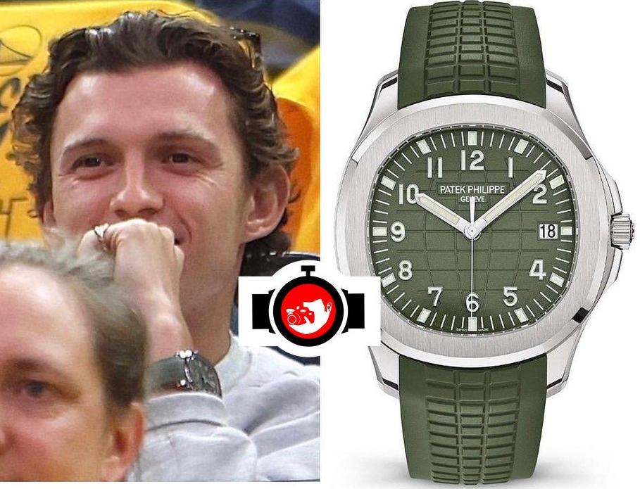 actor Tom Holland spotted wearing a Patek Philippe 5168G