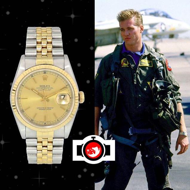 actor Val Kilmer spotted wearing a Rolex 16013