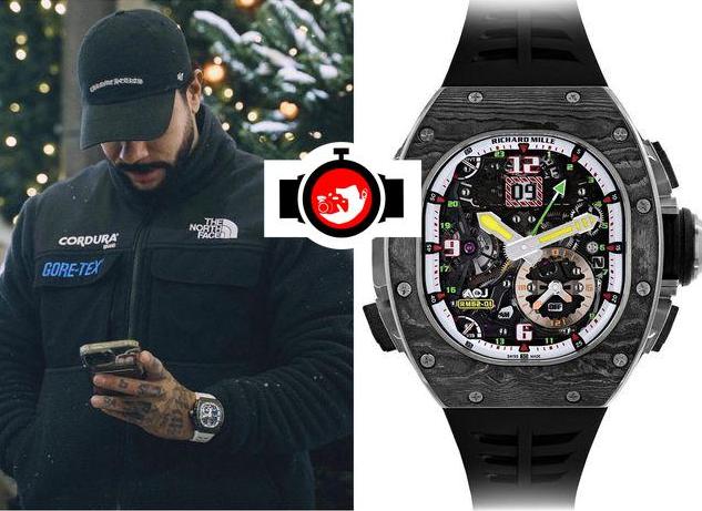 rapper Timati spotted wearing a Richard Mille RM 62-01