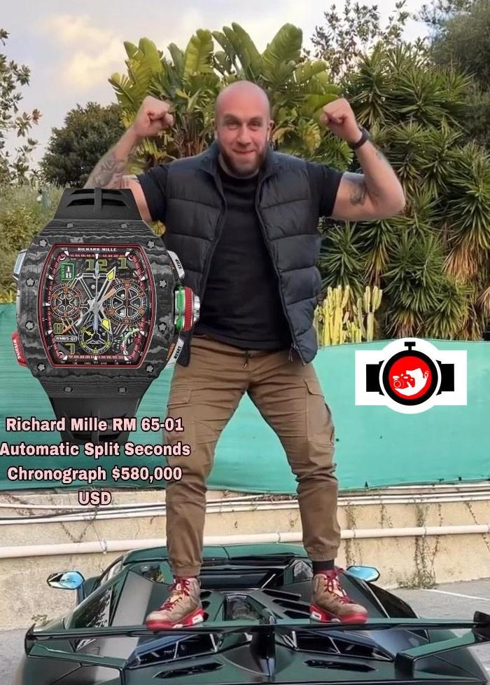 business man GMK spotted wearing a Richard Mille RM 65-01