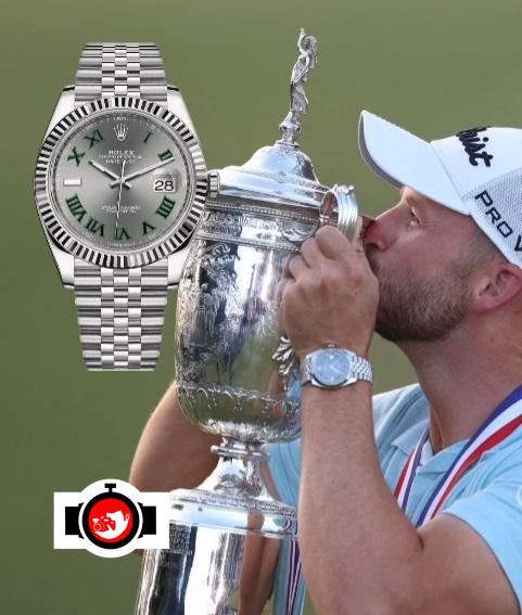 golfer Wyndham Clark spotted wearing a Rolex 