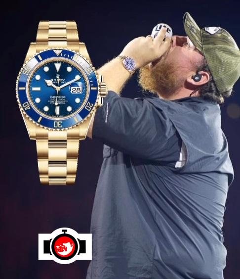singer Luke Combs spotted wearing a Rolex 