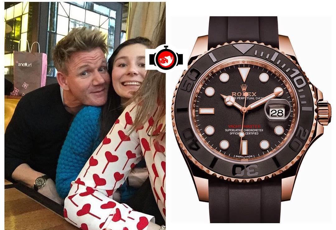 chef Gordon Ramsay spotted wearing a Rolex 116655