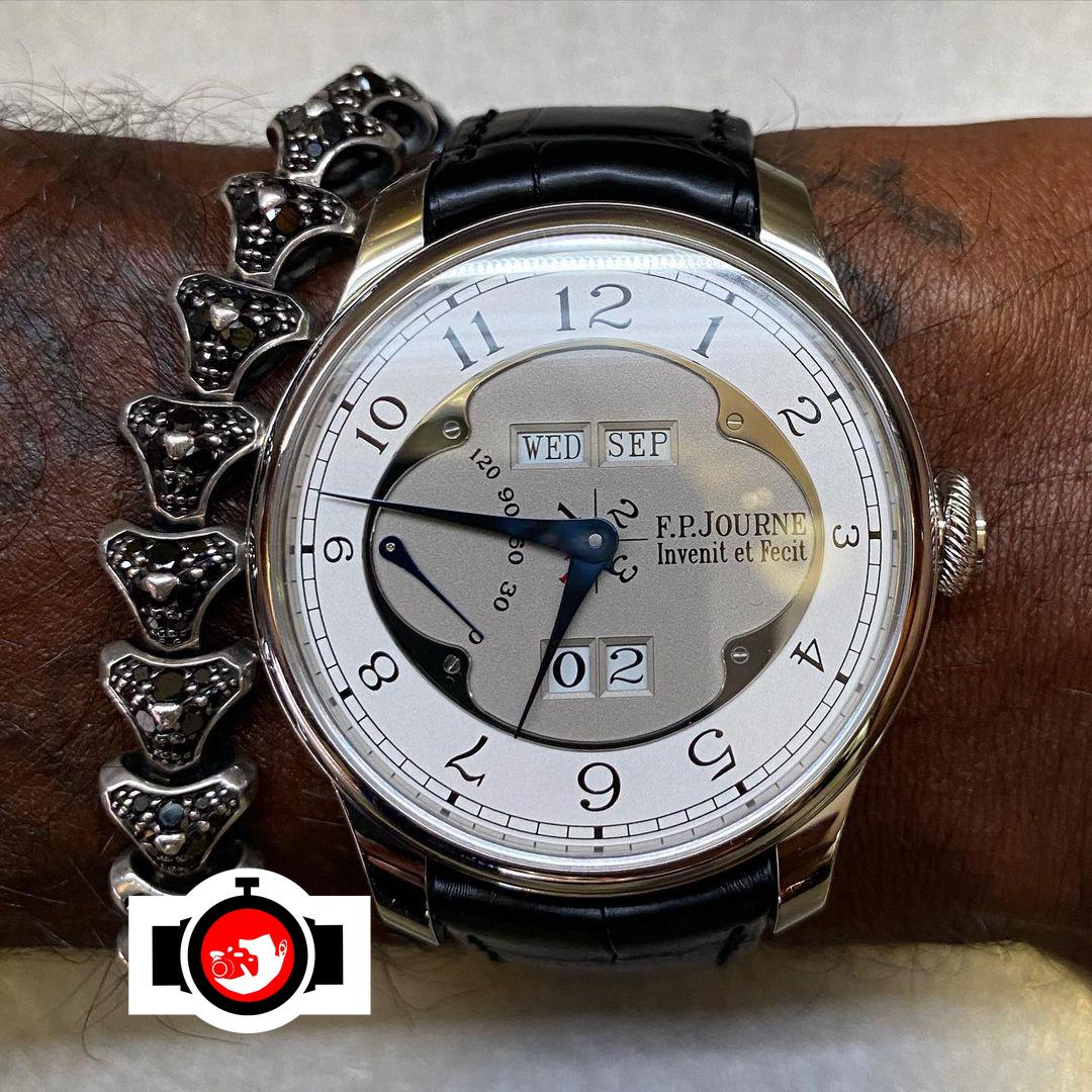tennis player Gaël Monfils spotted wearing a F.P. Journe 