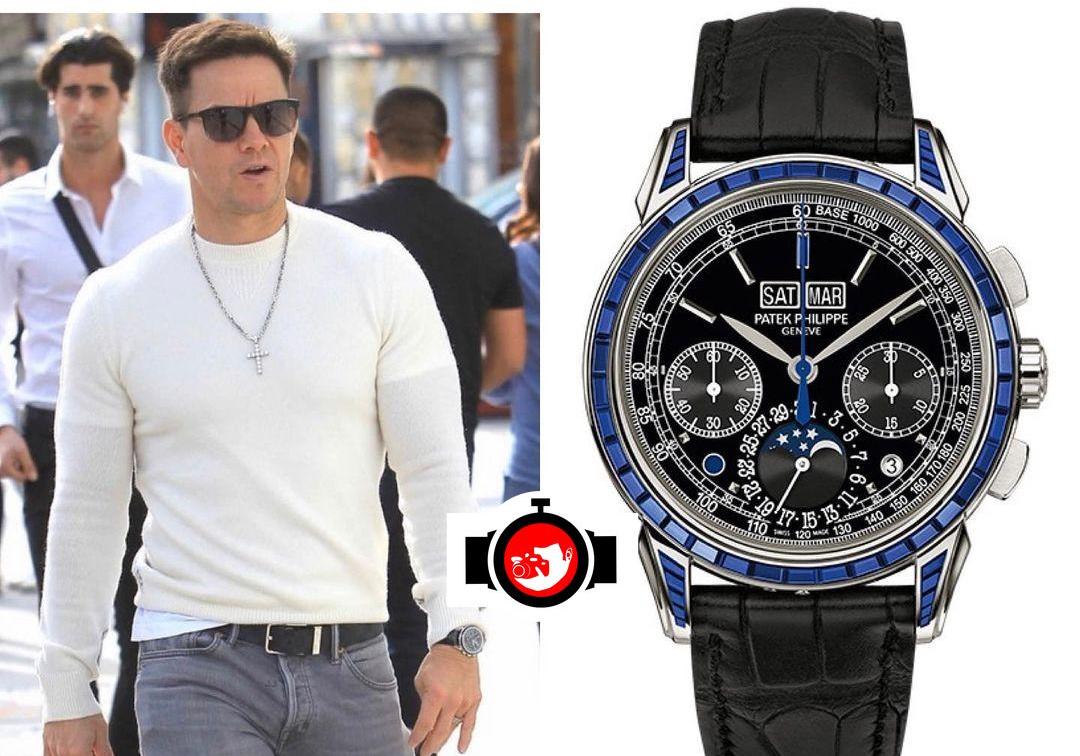 actor Mark Wahlberg spotted wearing a Patek Philippe 5271P