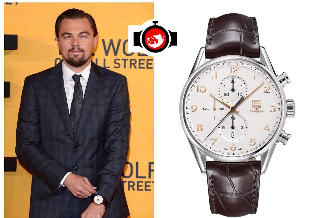 actor Leonardo DiCaprio spotted wearing a Tag Heuer 