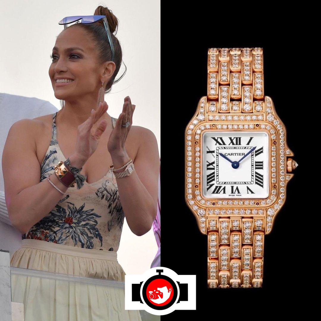 singer Jennifer Lopez spotted wearing a Cartier 