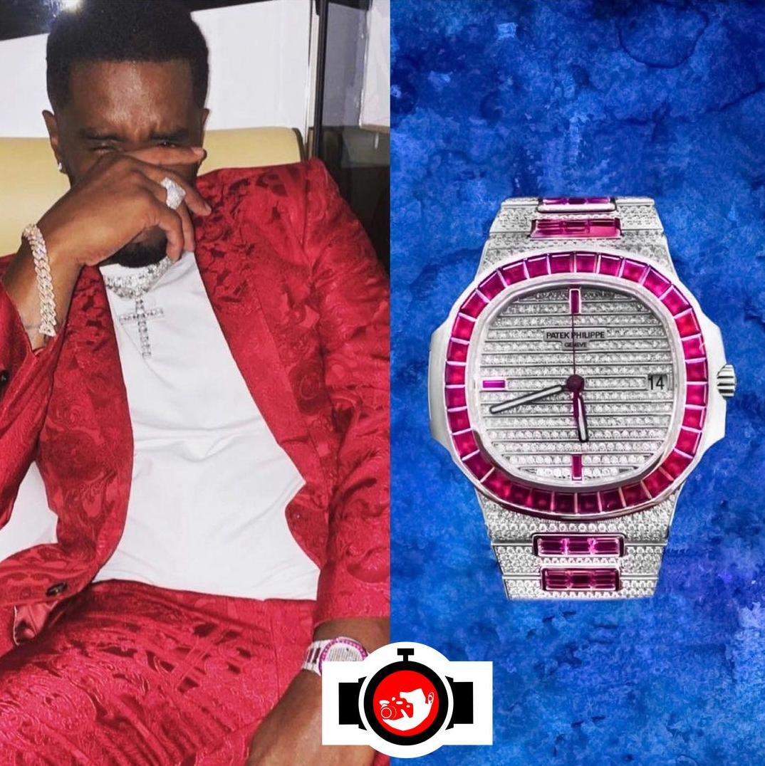 rapper Sean John Combs Puff Daddy spotted wearing a Patek Philippe 5719/11G