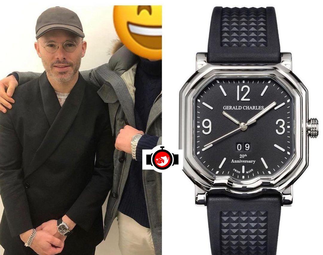 artist Daniel Arsham spotted wearing a Gerald Charles 